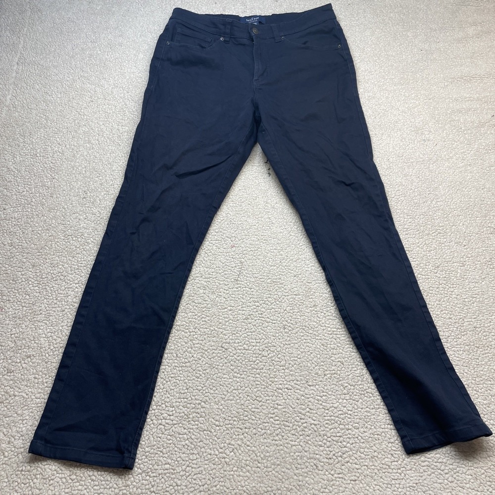 The Savile Row Company London Mens 32x32 Navy Blue Chino Pants Stretch Cotton - Picture 2 of 10